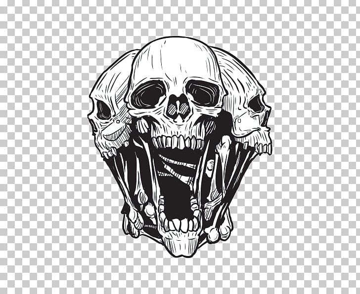 Decal Sticker Motorcycle Skull Car PNG, Clipart, Adhesive, Automotive Design, Black And White, Bone, Bumper Sticker Free PNG Download