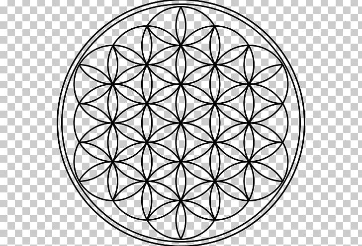 Overlapping Circles Grid Sacred Geometry Mandala Metatron PNG, Clipart, Bicycle Part, Bicycle Wheel, Black And White, Chakra, Circle Free PNG Download