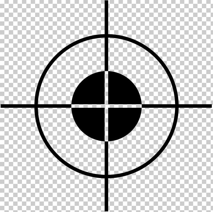 Sniper Rifle Telescopic Sight PNG, Clipart, Aim, Angle, Area, Black And White, Circle Free PNG Download