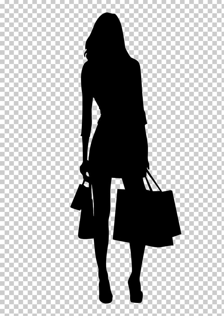 Shopping Woman Silhouette PNG, Clipart, Bag, Black, Black And White, Cartoon,  Clip Art Free PNG Download