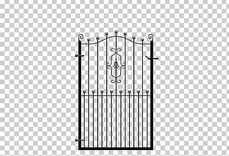 Wrought Iron Gate Fence Door PNG, Clipart, Angle, Area, Black And White, Blacksmith, Door Free PNG Download