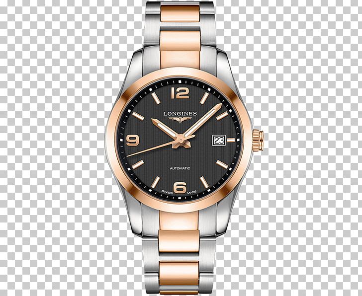 Longines Automatic Watch Chronograph Earring PNG, Clipart, Automatic Watch, Brand, Brown, Bucherer Group, Chronograph Free PNG Download