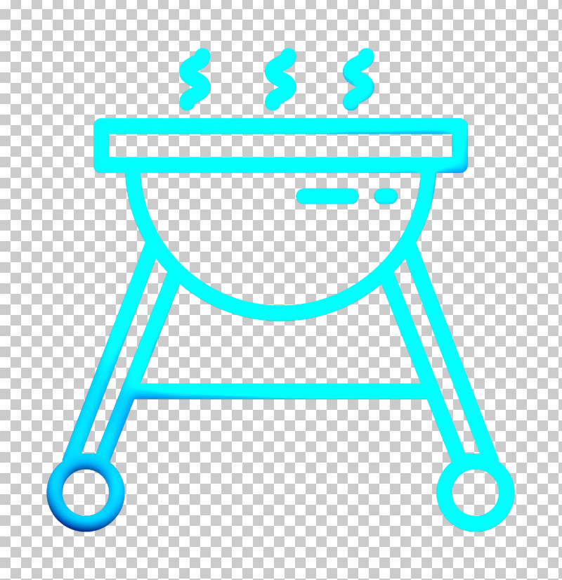 Grill Icon Food And Restaurant Icon Camping Outdoor Icon PNG, Clipart, Camping Outdoor Icon, Food And Restaurant Icon, Grill Icon, Line, Turquoise Free PNG Download