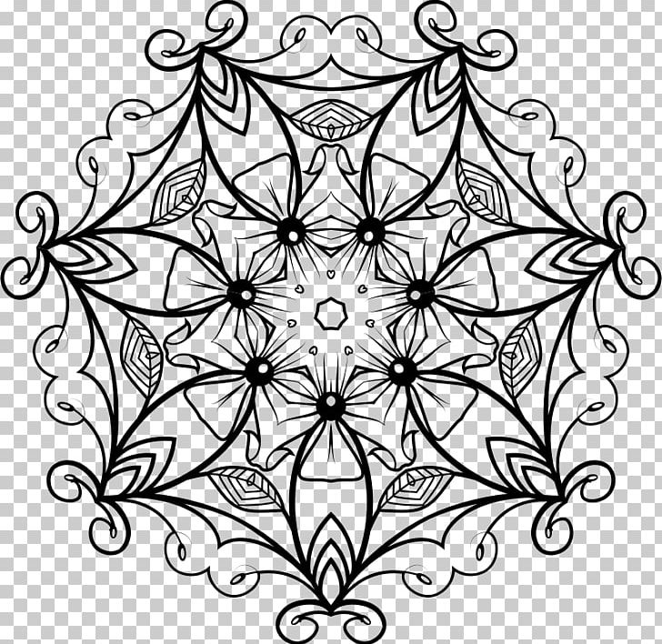 Floral Design Line Art PNG, Clipart, Art, Black, Black And White, Circle, Computer Icons Free PNG Download
