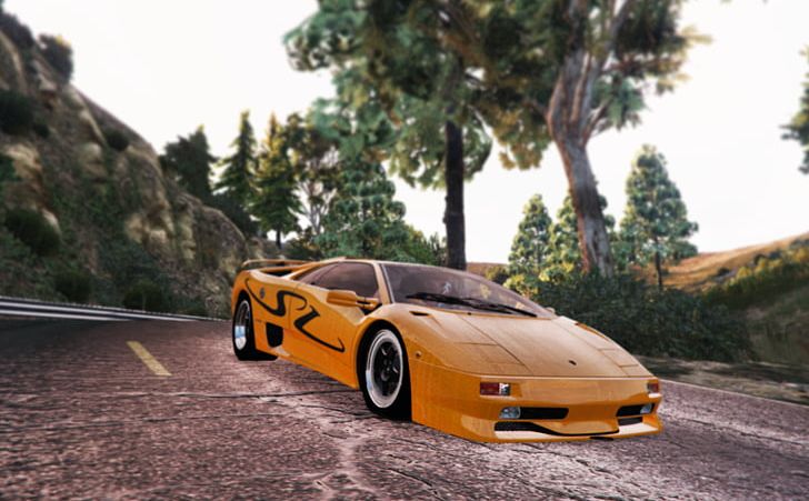 Grand Theft Auto V Lamborghini Diablo Sports Car PNG, Clipart, Asphalt, Automotive Design, Car, Cars, Computer Wallpaper Free PNG Download