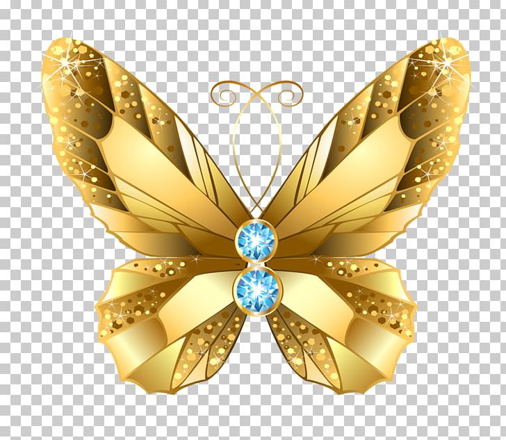 Butterfly Gold Moths PNG, Clipart, Brooch, Butterflies And Moths, Butterfly, Clip Art, Download Free PNG Download