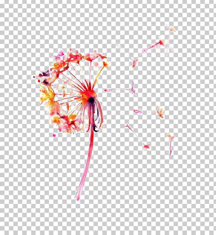 Watercolor Painting Drawing Dandelion Printmaking PNG, Clipart, Black Dandelion, Body Painting, Button, Computer Wallpaper, Dandelion Flower Free PNG Download