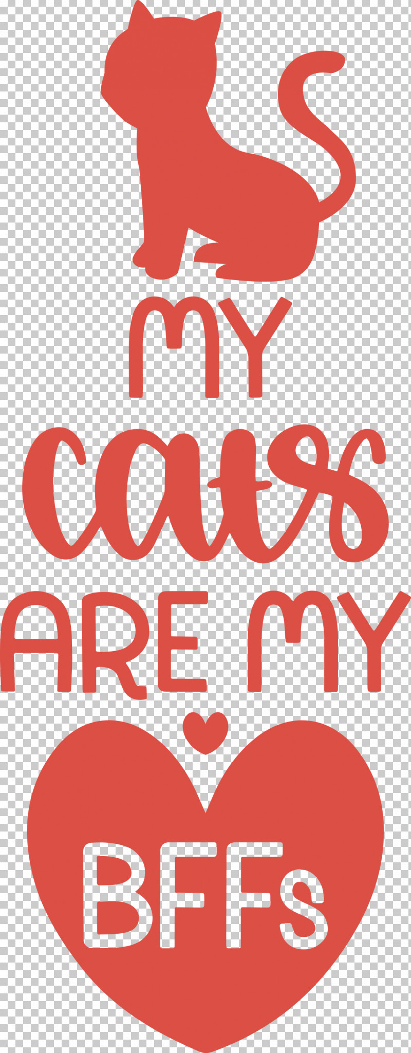 My Cats Are My Bffs Cat PNG, Clipart, Cat, Geometry, Heart, Line, Logo Free PNG Download