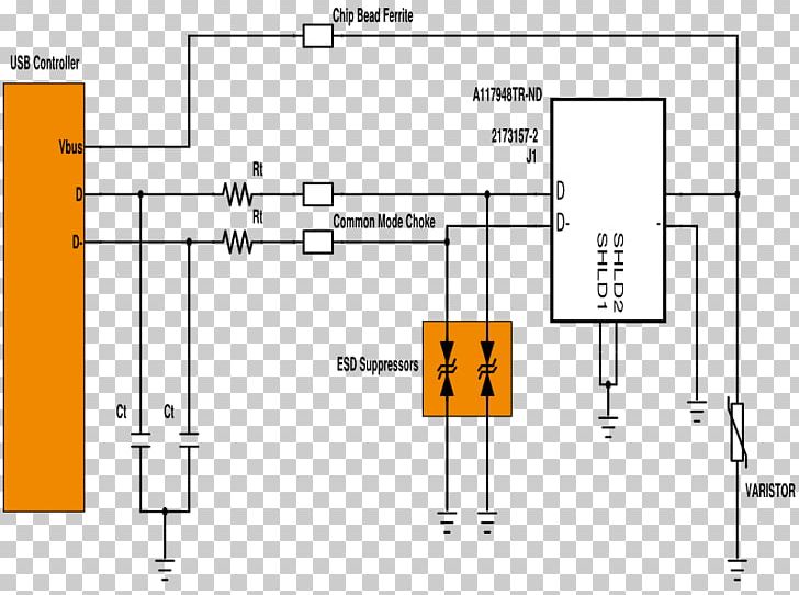 Electrostatic Discharge Transient-voltage-suppression Diode Varistor Schematic PNG, Clipart, Angle, Area, Choke, Controller, Device Driver Free PNG Download
