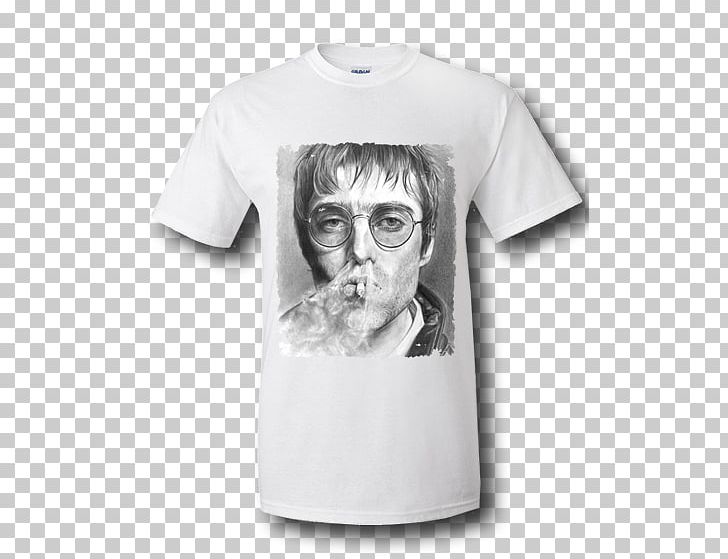 Liam Gallagher T-shirt Oasis Musician Pretty Green PNG, Clipart, Angle, Beady Eye, Black And White, Brand, Clothing Free PNG Download