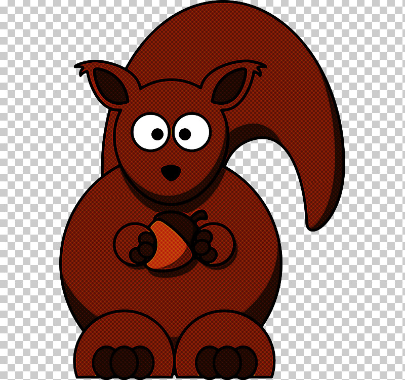 Cartoon Brown Snout Tail Squirrel PNG, Clipart, Brown, Cartoon, Snout, Squirrel, Tail Free PNG Download