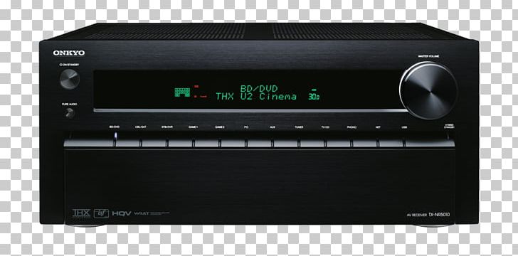 AV Receiver Onkyo Radio Receiver Professional Audiovisual Industry Amplifier PNG, Clipart, Amplifier, Audio, Audio , Audio Equipment, Black Free PNG Download