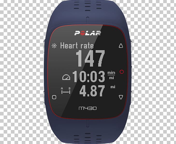 Polar M430 Watch Heart Rate Monitor Polar Electro Bicycle Computers PNG, Clipart, Accessories, Bicycle Computers, Blue, Brand, Cyclocomputer Free PNG Download