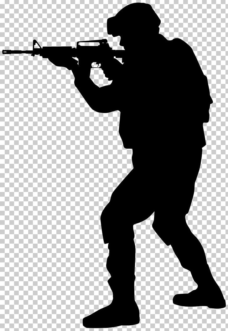 Silhouette Soldier Army PNG, Clipart, Angle, Army, Black And White, Brass Instrument, Cartoon Free PNG Download