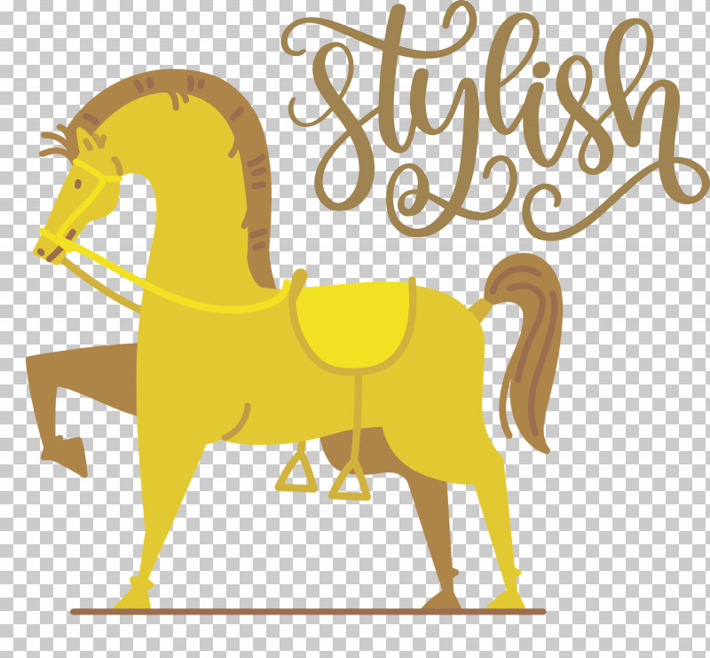 Stylish Fashion Style PNG, Clipart, Black And White, Cartoon, Fashion, Horse, Line Art Free PNG Download