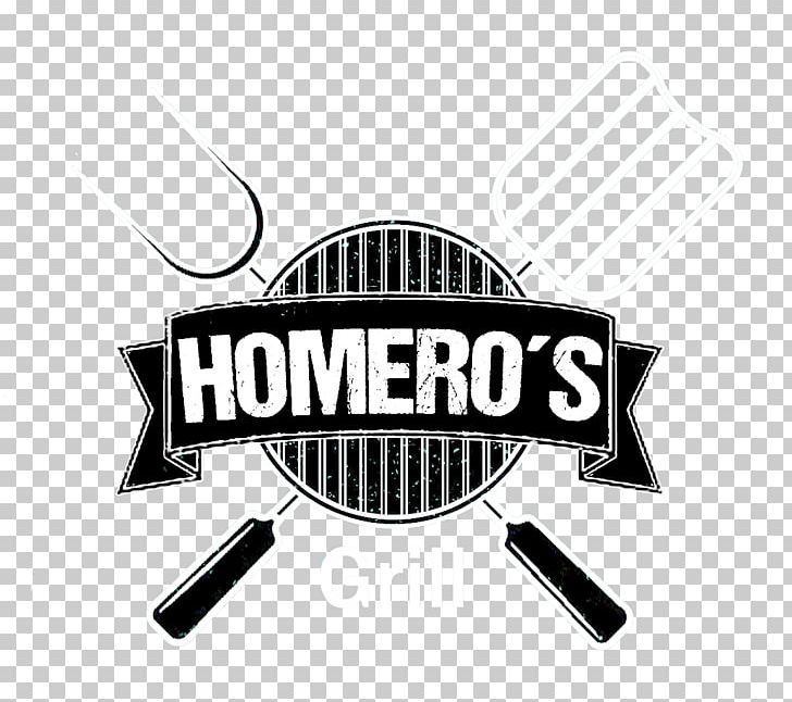 Barbecue Logo Hamburger Food Restaurant PNG, Clipart, Barbecue, Black And White, Brand, Bread, Cheese Free PNG Download