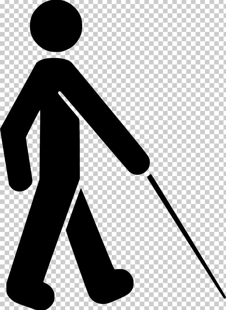 Vision Loss Visual Perception Disability White Cane PNG, Clipart, Angle, Area, Artwork, Black, Black And White Free PNG Download