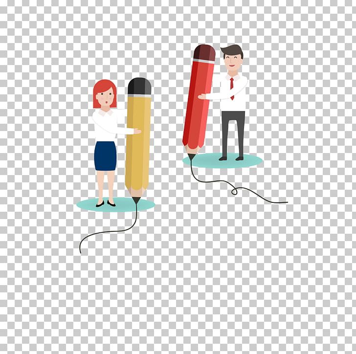 Pencil Writing Illustration PNG, Clipart, Business, Cartoon, Color, Color Men And Women, Color Pencil Free PNG Download