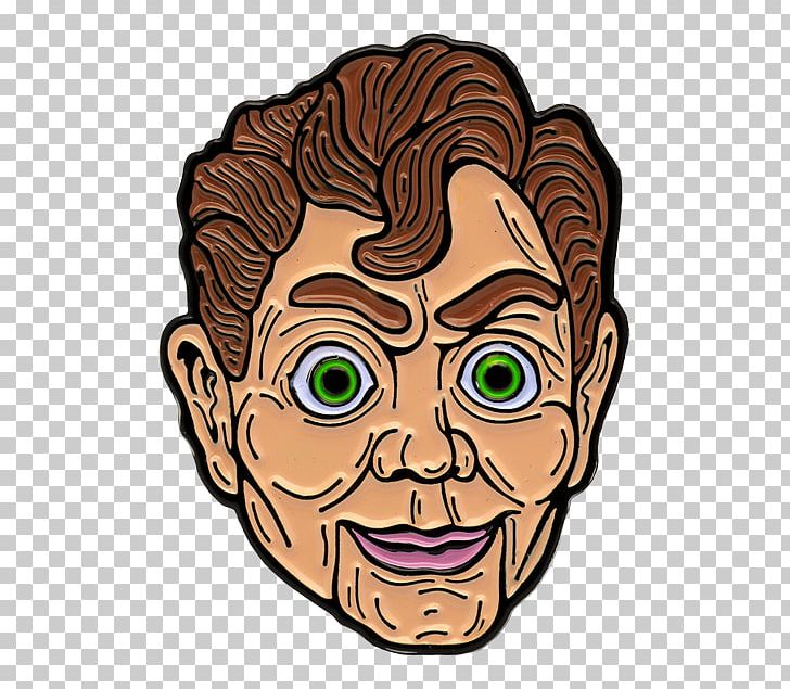 Slappy The Dummy Goosebumps Lapel Pin Horror R. L. Stine PNG, Clipart, Art, Character, Cheek, Clothing, Face Free PNG Download