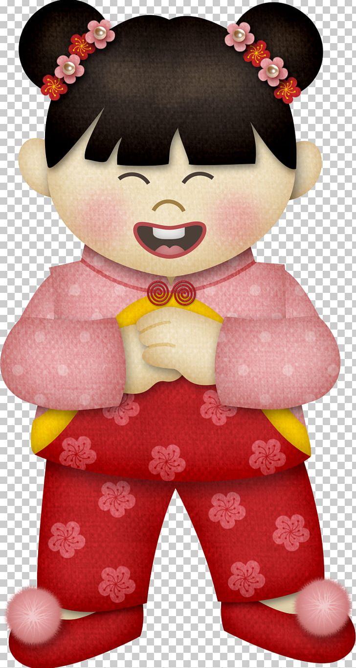 Chinese New Year Lunar New Year Cartoon PNG, Clipart, Art, Baby, Baby Girl, Bainian, Blessing Free PNG Download