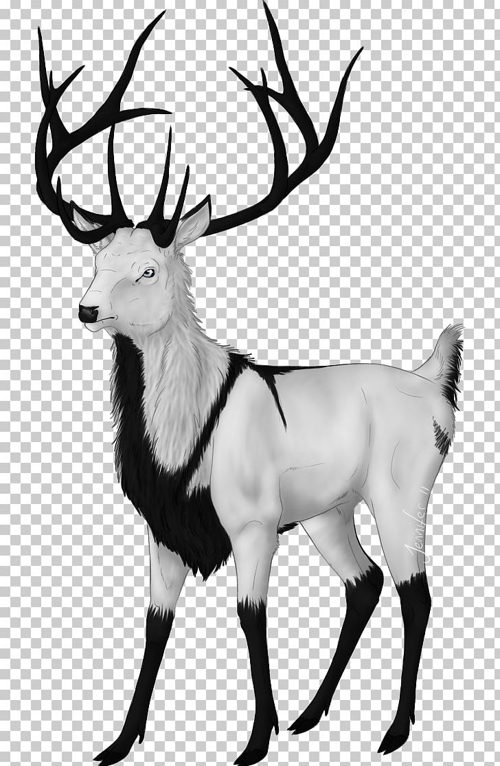 The Endless Forest Reindeer Silent E PNG, Clipart, Antler, Art, Black And White, Deer, Deer Run Graphics Free PNG Download