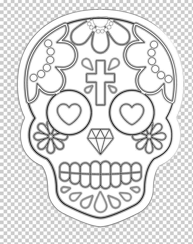Skull Mexico PNG, Clipart, Area, Line, Line Art, Meter, Mexico Free PNG Download