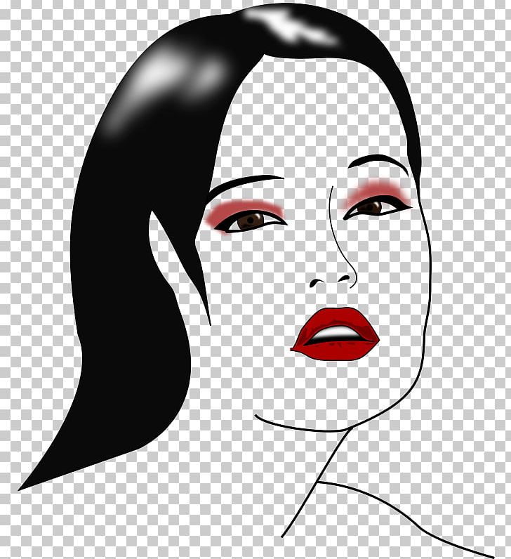 Cosmetics Face Woman PNG, Clipart, Artwork, Beauty, Black, Black And White, Black Hair Free PNG Download