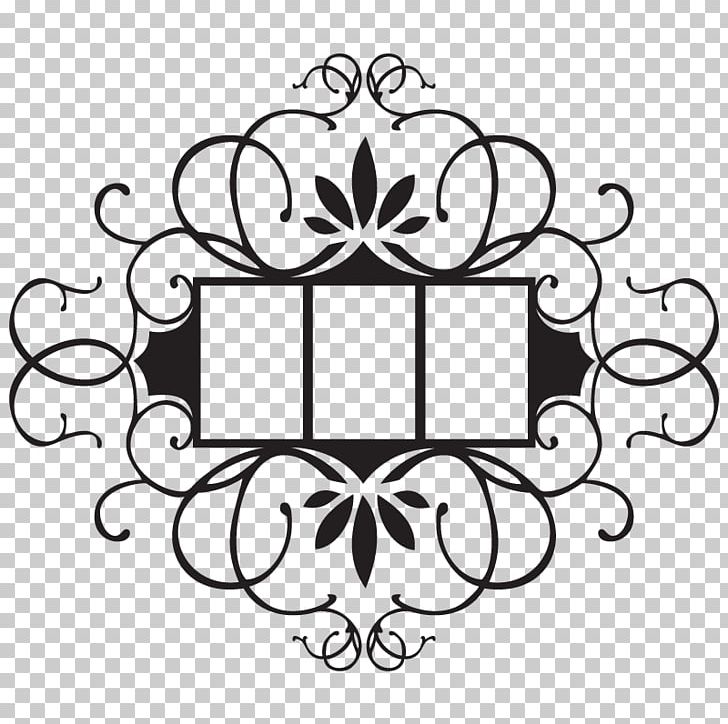 Sticker Wall Decal Frames Molding PNG, Clipart, Area, Black, Black And White, Circle, Cornice Free PNG Download