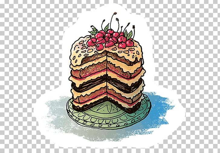 Chocolate Cake Torte Telegram Sticker PNG, Clipart, Baked Goods, Birthday, Buttercream, Cake, Chocolate Cake Free PNG Download