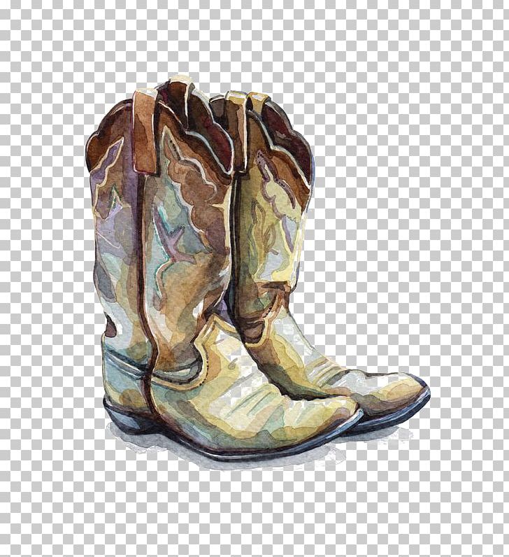 Cowboy Boot Watercolor Painting Shoe Illustration PNG, Clipart, Accessories, Autumn, Autumn And Winter, Book Illustration, Boot Free PNG Download