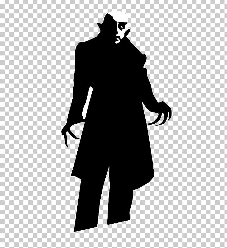 Dracula Nosferatu Silhouette Vampire PNG, Clipart, Animals, Black, Black And White, Dracula, Fictional Character Free PNG Download