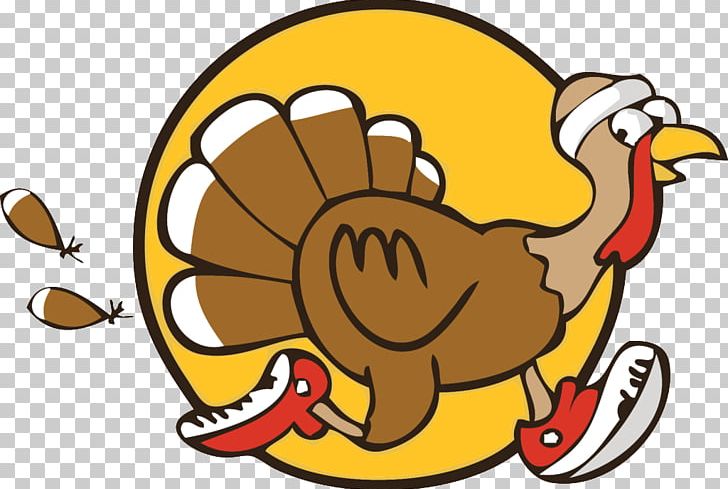 Turkey Trot Thanksgiving Turkey Meat PNG, Clipart, 5k Run, Area, Artwork, Beak, Cartoon Free PNG Download
