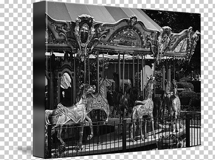 Amusement Park Monochrome Photography Carousel PNG, Clipart, Amusement Park, Amusement Ride, Black And White, Carousel, Iron Man Free PNG Download