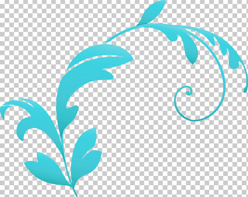 Aqua Turquoise Leaf Font Logo PNG, Clipart, Aqua, Decoration Frame, Dolphin, Leaf, Logo Free PNG Download