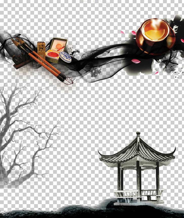 Tea Oolong Ink Wash Painting PNG, Clipart, Art, Brand, Brush, Brush Stroke, Chinese New Year Free PNG Download
