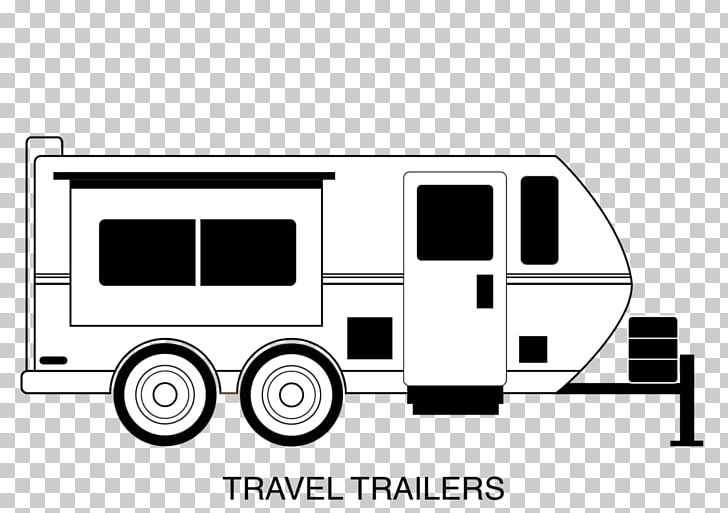 Caravan Campervans Trailer PNG, Clipart, Airstream, Angle, Automotive Design, Black And White, Brand Free PNG Download