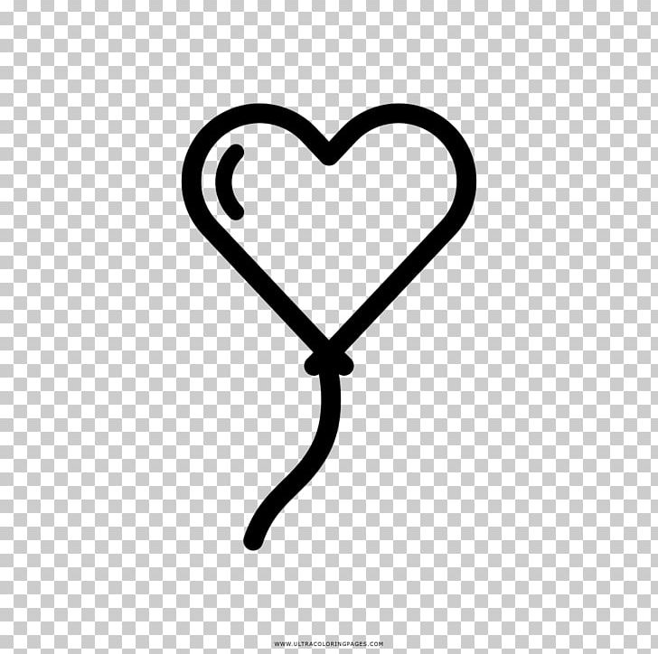 Heart Drawing Toy Balloon PNG, Clipart, Ausmalbild, Balloon, Black And White, Body Jewelry, Coloring Book Free PNG Download
