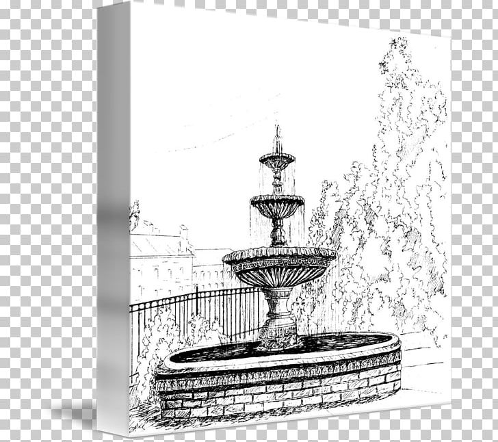 Drawing Art Fountain Canvas Print Sketch PNG, Clipart, Art, Artist, Black And White, Canvas, Canvas Print Free PNG Download