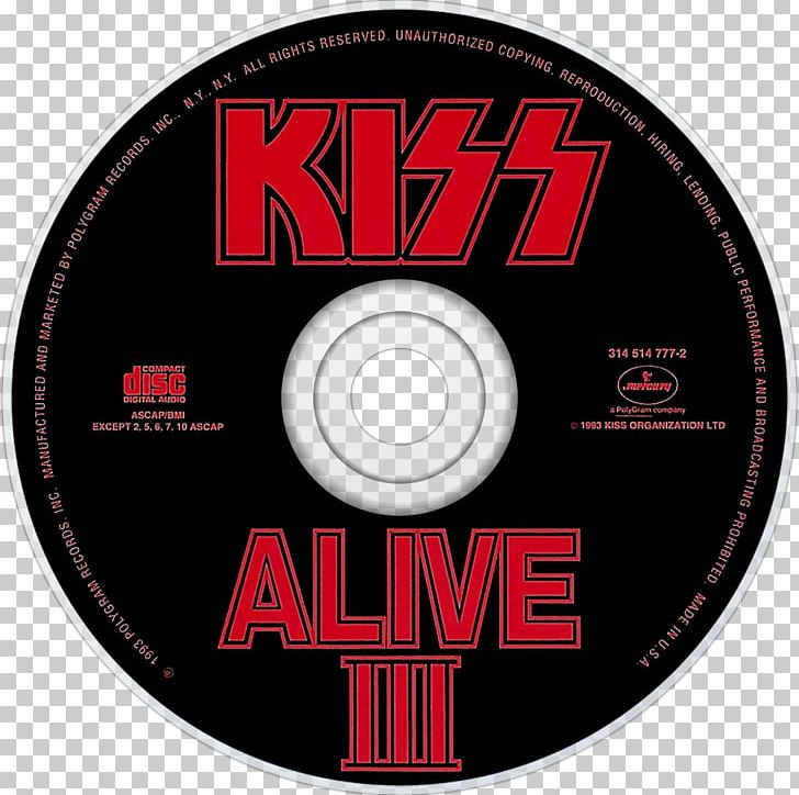 Album Alive III Kiss Compact Disc PNG, Clipart, Album, Album Cover, Alive, Anime, Brand Free PNG Download