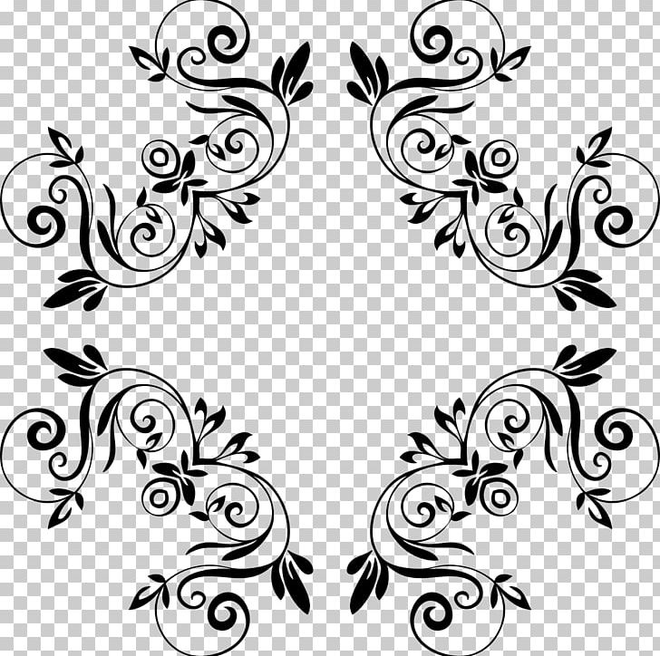 Floral Design Art PNG, Clipart, Art, Artwork, Black, Black And White, Branch Free PNG Download