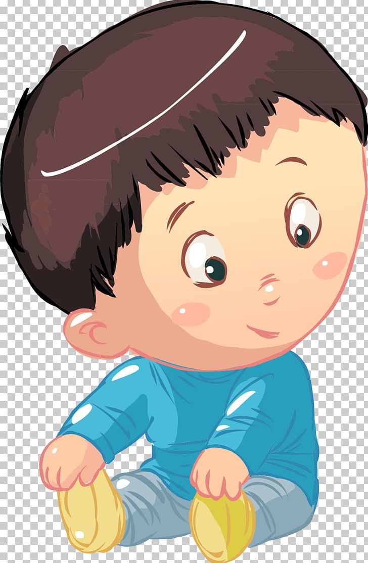 Child Cartoon Play Illustration PNG, Clipart, Anime, Arm, Black Hair, Blue, Boy Free PNG Download