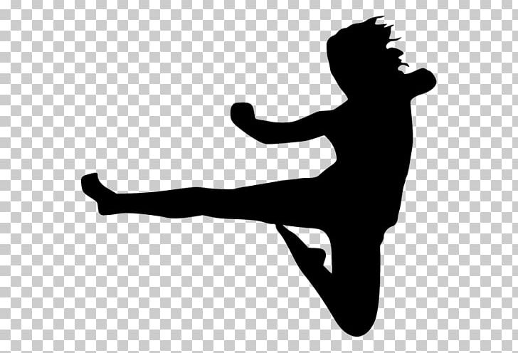 Flying Kick Martial Arts Karate Muay Thai PNG, Clipart, Arm, Black, Black And White, Boxing, Combat Free PNG Download