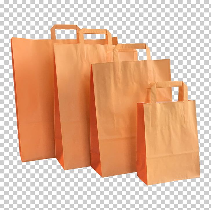 Shopping Bags & Trolleys Paper Orange Color PNG, Clipart, Bag, Color, Fruit Nut, Handle, Kraft Paper Free PNG Download