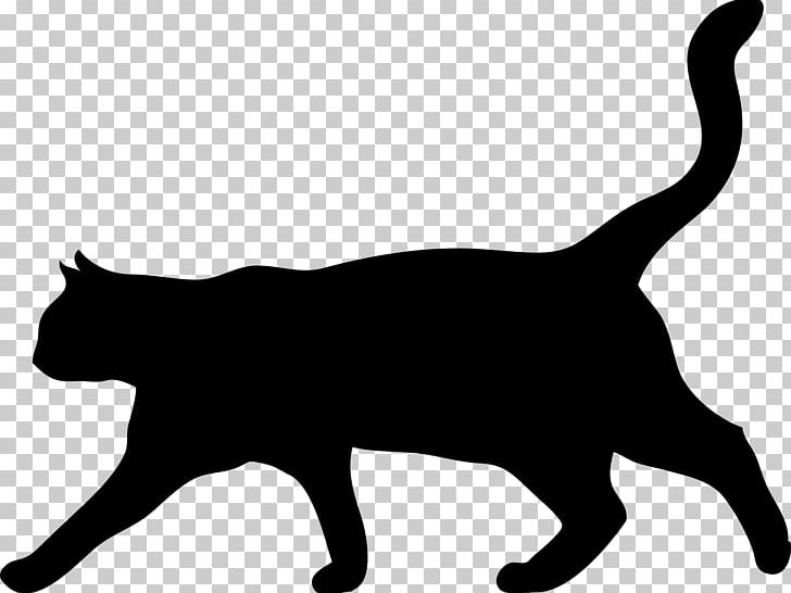 Cat Kitten Silhouette PNG, Clipart, Animals, Black, Black And White, Black Cat, Carnivoran Free PNG Download