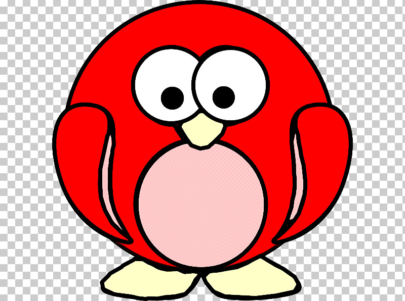 Red Cartoon Cheek Pink Flightless Bird PNG, Clipart, Bird, Cartoon, Cheek, Circle, Flightless Bird Free PNG Download