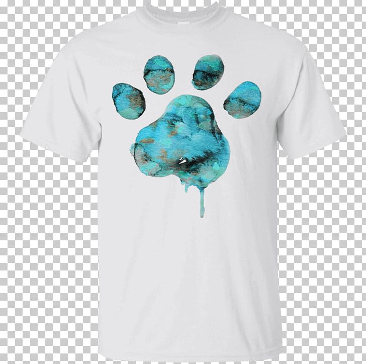 T-shirt Dog Cat Paw Kitten PNG, Clipart, Animal Shelter, Aqua, Blue, Cat, Clothing Free PNG Download