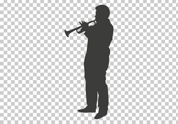 Trumpeter Silhouette Musical Instruments PNG, Clipart, Black And White, Brass Instrument, Brass Instruments, Bugle, Flute Free PNG Download