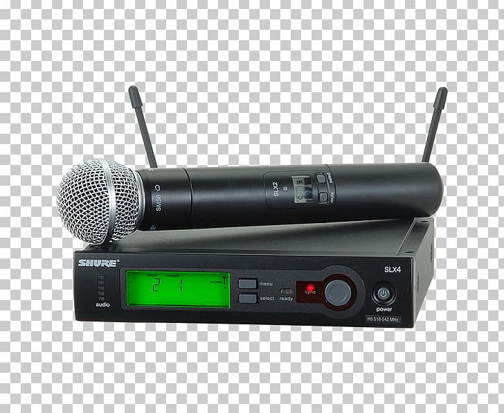 Shure SM58 Wireless Microphone Shure SLX24/SM58 PNG, Clipart, Audio, Audio Equipment, Electronic Device, Electronics, Hardware Free PNG Download