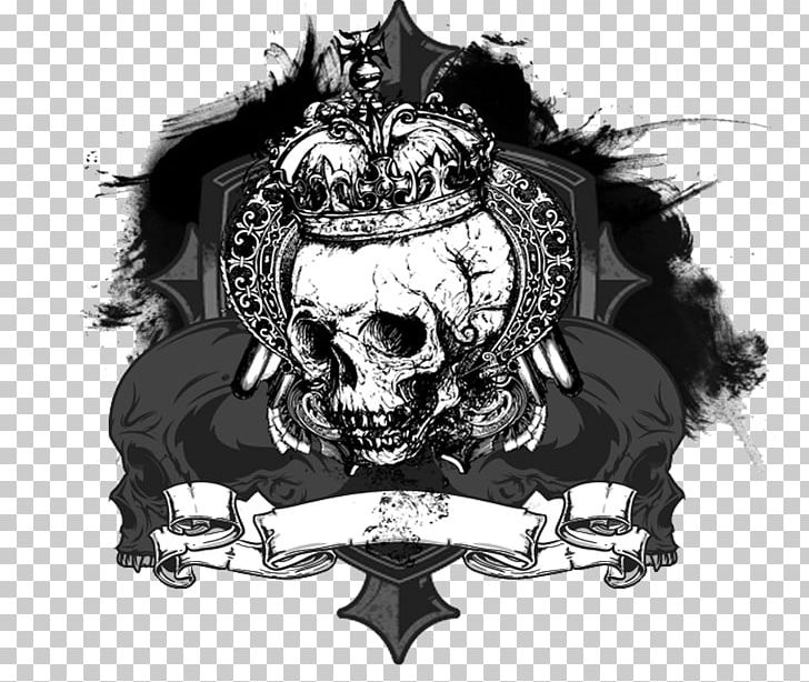 T-shirt Skull Clothing Calvaria Video PNG, Clipart, Black And White, Bone, Calvaria, Cap, Caveira Free PNG Download