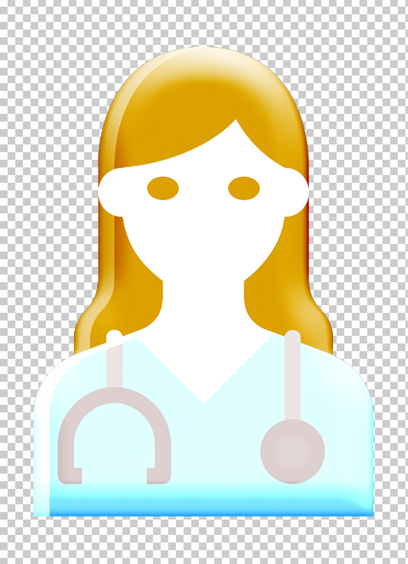 Doctor Icon Occupation Woman Icon PNG, Clipart, Animation, Doctor Icon, Head, Occupation Woman Icon, Yellow Free PNG Download